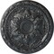 Ekena Millwork Baile Ceiling Medallion (Fits Canopies up to 3 1/4"), Hand-Painted Pewter, 20"OD x 1 5/8"P CM20BLPES - alternate 1